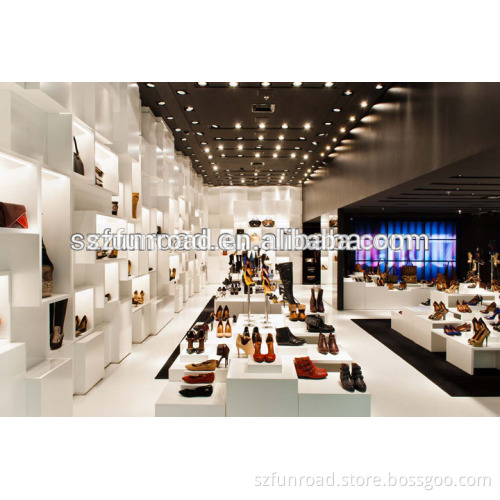 Retail hot sale shoe store interior design with shoes shop furniture